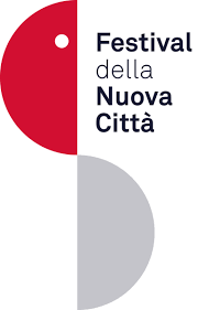 Grey and red logo , Festival della Nuova Citta